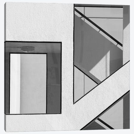 Stairwell Geometry Canvas Print #OXM8} by Jacqueline Hammer Canvas Wall Art