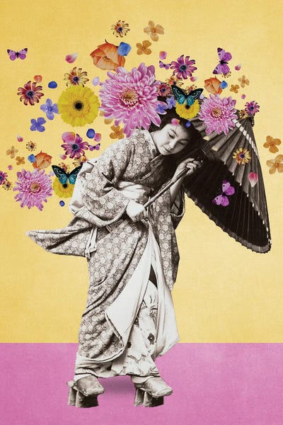Marja Van Den: Whimsical Japanese Bloom by Marja Van Den