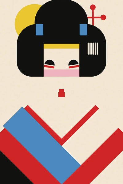 Colorful Geometric Woman