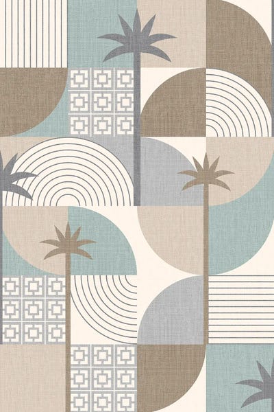 Fine Art Print: Tropical Geometric Palms by Alexandra Weise