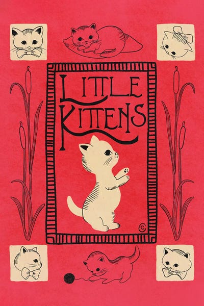 Fine Art Print: Little Kittens by Carrie Cantwell