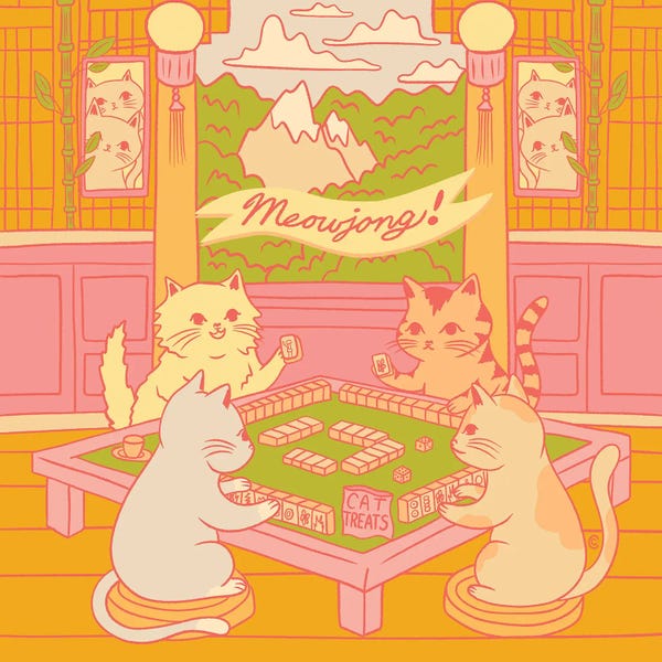 Carrie Cantwell: Meowjong Cat Game by Carrie Cantwell