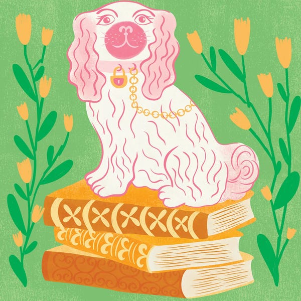 Pink Staffordshire Dog