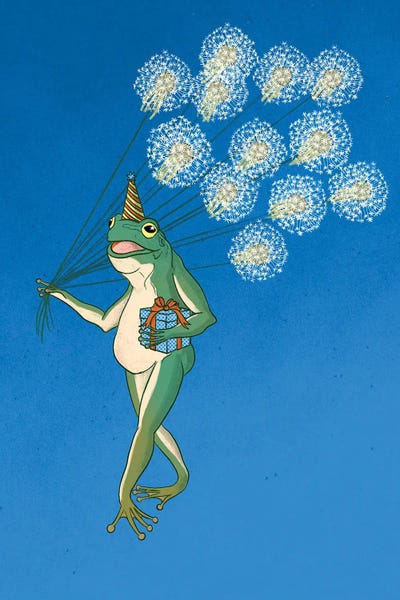 Frog's Dandelion Balloon Ride