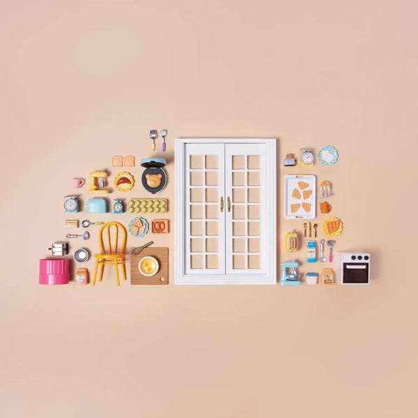 Miniature Breakfast Scene
