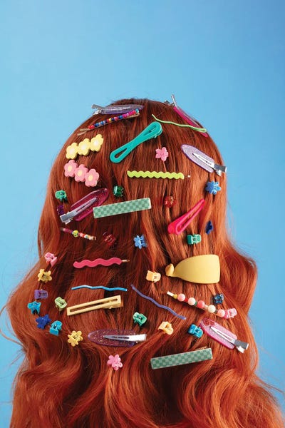 Canvas Print: Vibrant Hair Clips by Julia Ramiro - thumbnail
