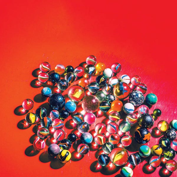 Vibrant Marbles Still Life