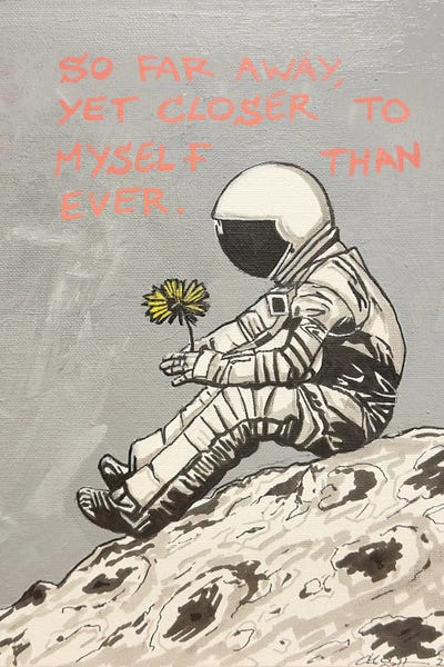 Astronaut Moon Dandelion