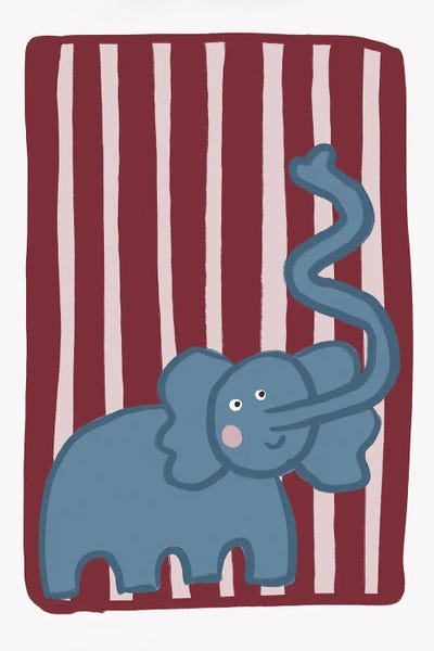 Curious Blue Elephant