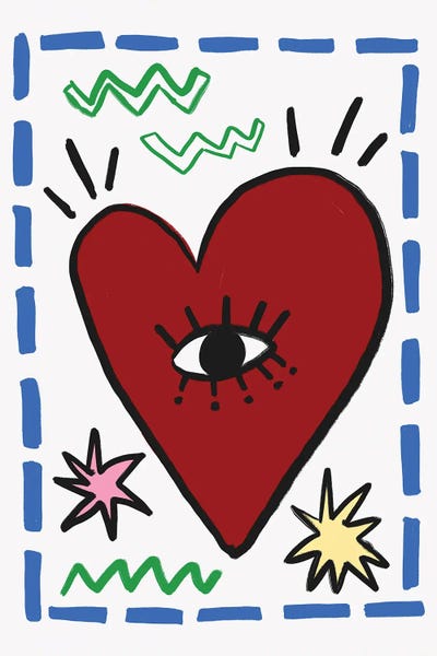 Athene Fritsch - Unframed Prints: Heart's Vision by Athene Fritsch