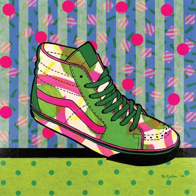1x Collection - Canvas Prints: Neon High-Top Sneaker by David Galan
