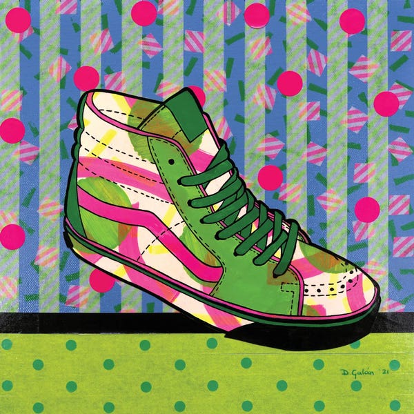 Neon High-Top Sneaker
