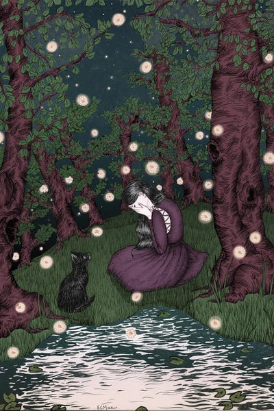 Enchanted Forest Night Reading