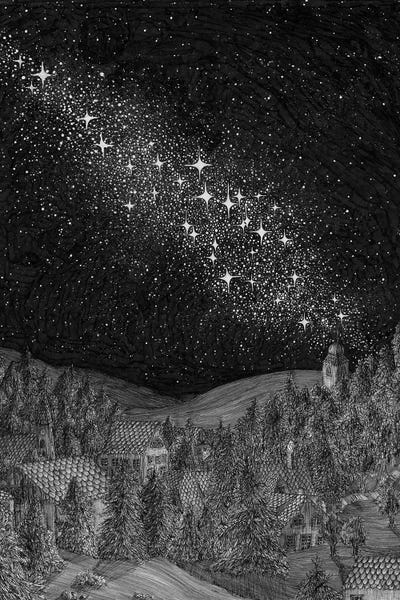 Enchanted Starlit Village
