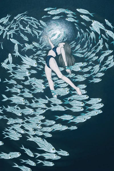 Ethereal Woman Underwater