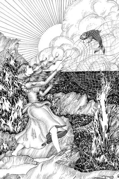 Woman And The Dream Fish