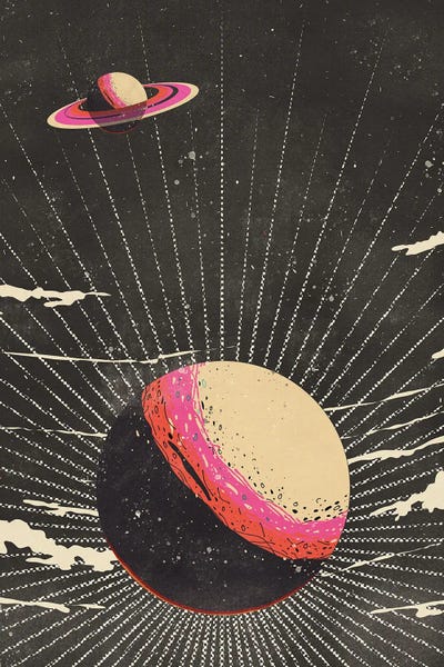 Retro Pink Planet