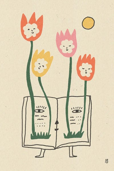 Growing Book Flowers