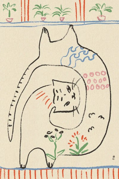 Playful Cats Illustration