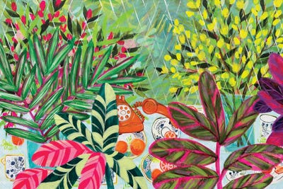 1x Collection - Canvas Prints: Tropical Phone Garden by Shelley Hampe