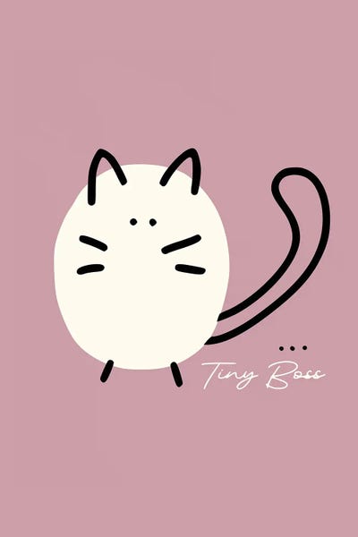 Annick - Canvas Prints: Tiny Boss Cat by Annick