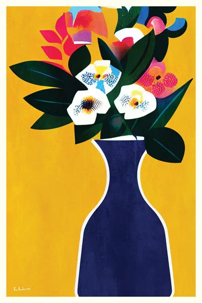 Bo Anderson - Multi Panel Prints: Vibrant Floral Arrangement by Bo Anderson