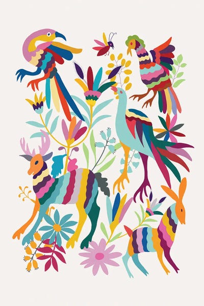 Colorful Folk Art Animals