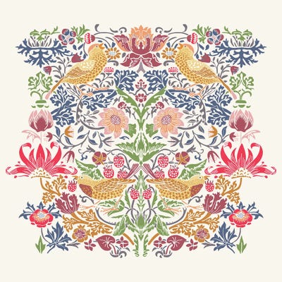 Cats And Dotz - Multi Panel Prints: Vintage Botanical Birds by Cats And Dotz