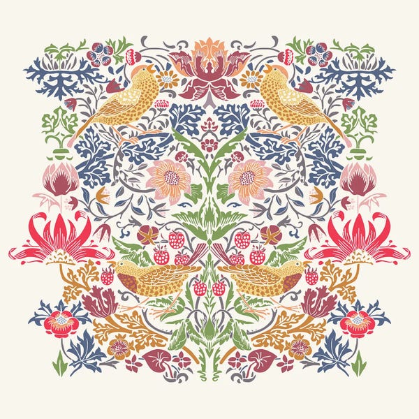 Fine Art Print: Vintage Botanical Birds by Cats And Dotz
