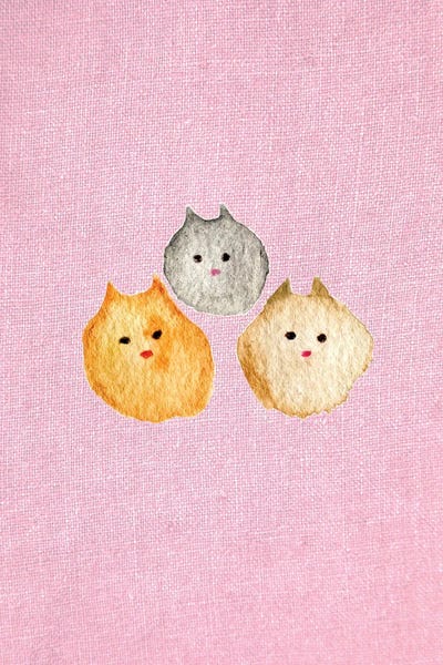 Canvas Print: Pink Cat by Christina Misuro - thumbnail