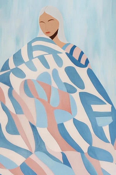 Serene Patterned Woman