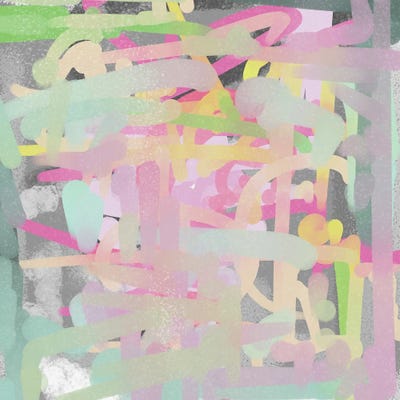 Canvas Print: Modern Pastel Strokes by Josie George - thumbnail