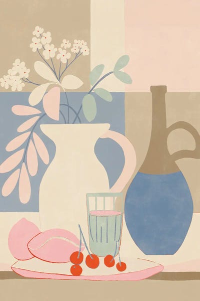 Pastel Still Life Arrangement