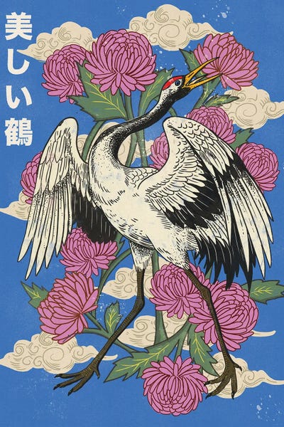 Elegant Japanese Crane Blooms