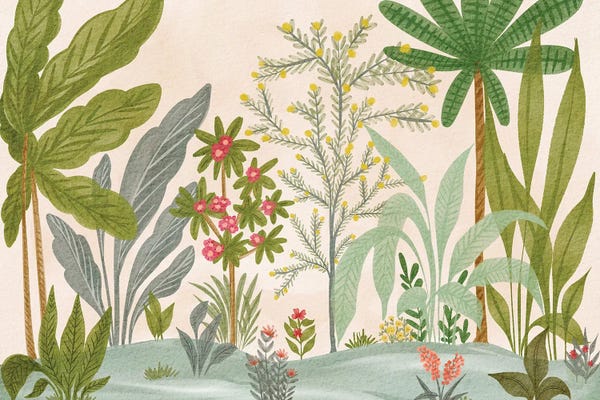 Fine Art Print: Lush Tropical Garden by Nikita Jariwala