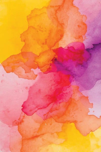 Ohkimiko - Unframed Prints: Vibrant Watercolor Abstract by Ohkimiko