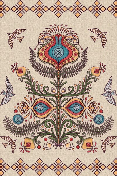 Tree Of Life - Ukrainian Folktale Art