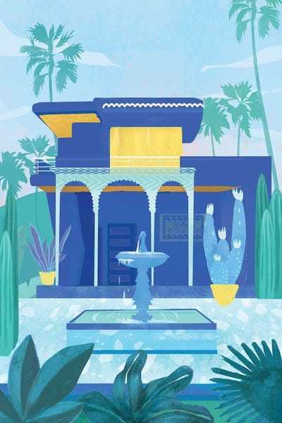 Canvas Print: Moroccan Garden by Petra Lizde - thumbnail