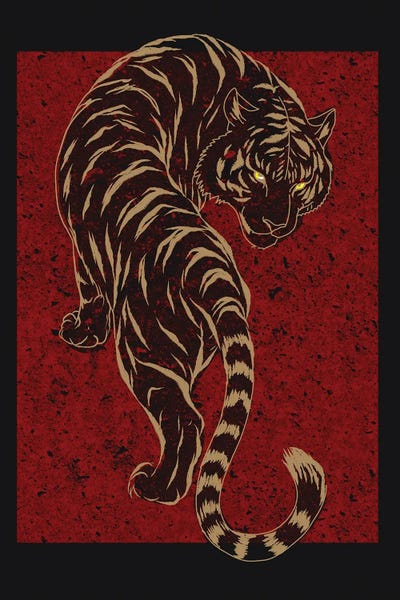 Fierce Red Tiger