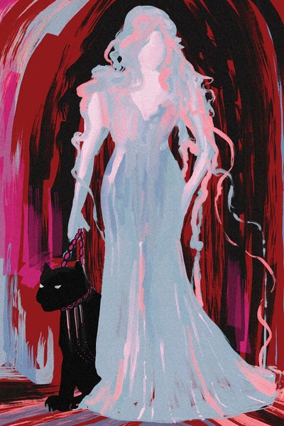 Josie George - Gallery Posters: Mysterious Woman Panther by Josie George