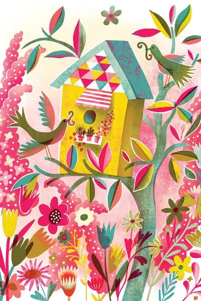 Colorful Garden Birdhouse