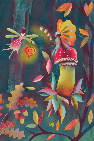 Uta Krogmann - Gallery Posters: Enchanted Forest Friends by Uta Krogmann