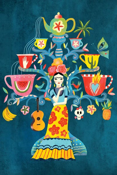 Uta Krogmann: Frida Folk Art Tree by Uta Krogmann