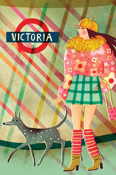 Uta Krogmann - Gallery Posters: London Fashion Dog Walk by Uta Krogmann