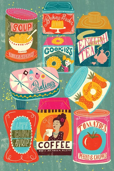 Retro Food Labels