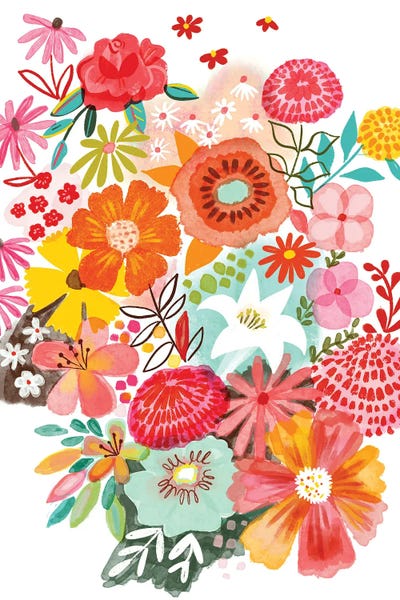 Uta Krogmann - Gallery Posters: Vibrant Flower Bouquet by Uta Krogmann