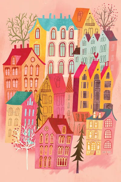Uta Krogmann: Vibrant Storybook Town by Uta Krogmann