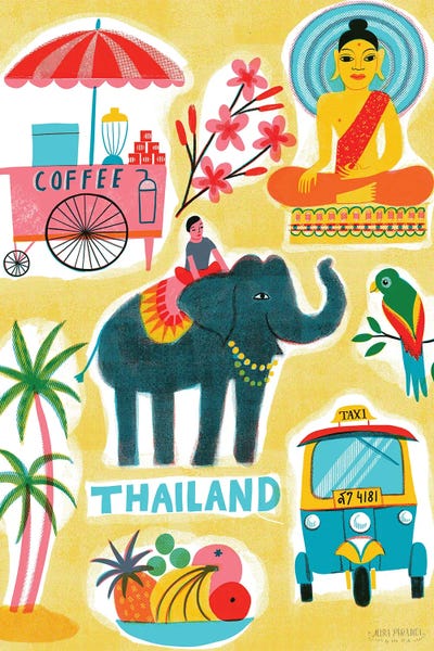 Uta Krogmann - Gallery Posters: Vibrant Thai Journey by Uta Krogmann
