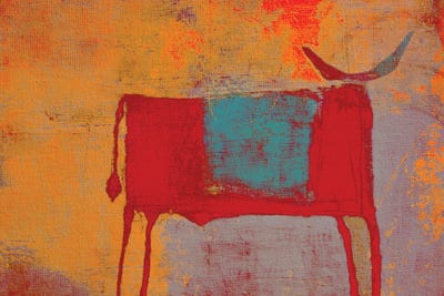 Vibrant Abstract Bull