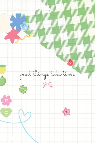 Xuan Thai - Unframed Prints: Good Things Take Time Collage by Xuan Thai